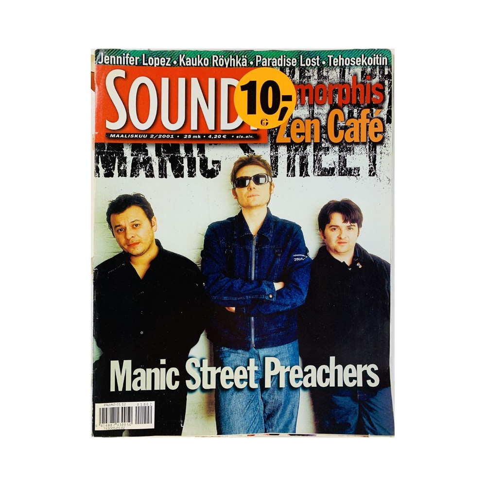 Soundi 2001 2 Amorphis, Zen Cafe, Manic Street Preachers begagnade magazine