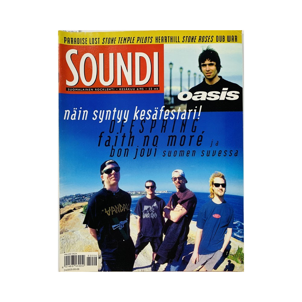 Soundi 1995 6 Näin syntyy kesäfestari Offspring, Bon Jovi begagnade magazine