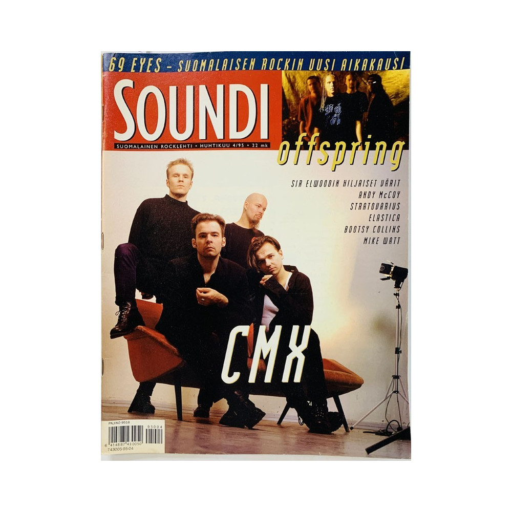 Soundi 1995 4 CMX, Offspring, 69 Eyes aikakauslehti
