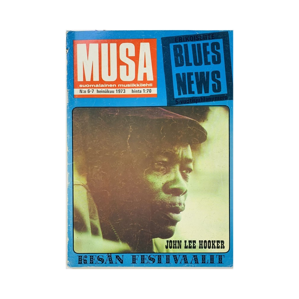 Musa 1973 6-7 John Lee Hooker, Blues News aikakauslehti