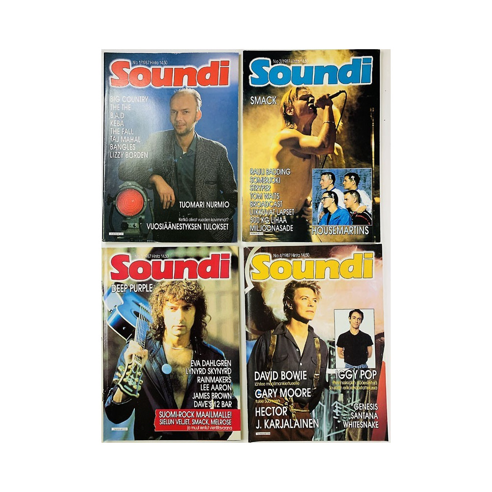 Soundi vuosikerta 1987 1-12 1987 12 numeroa begagnade magazine
