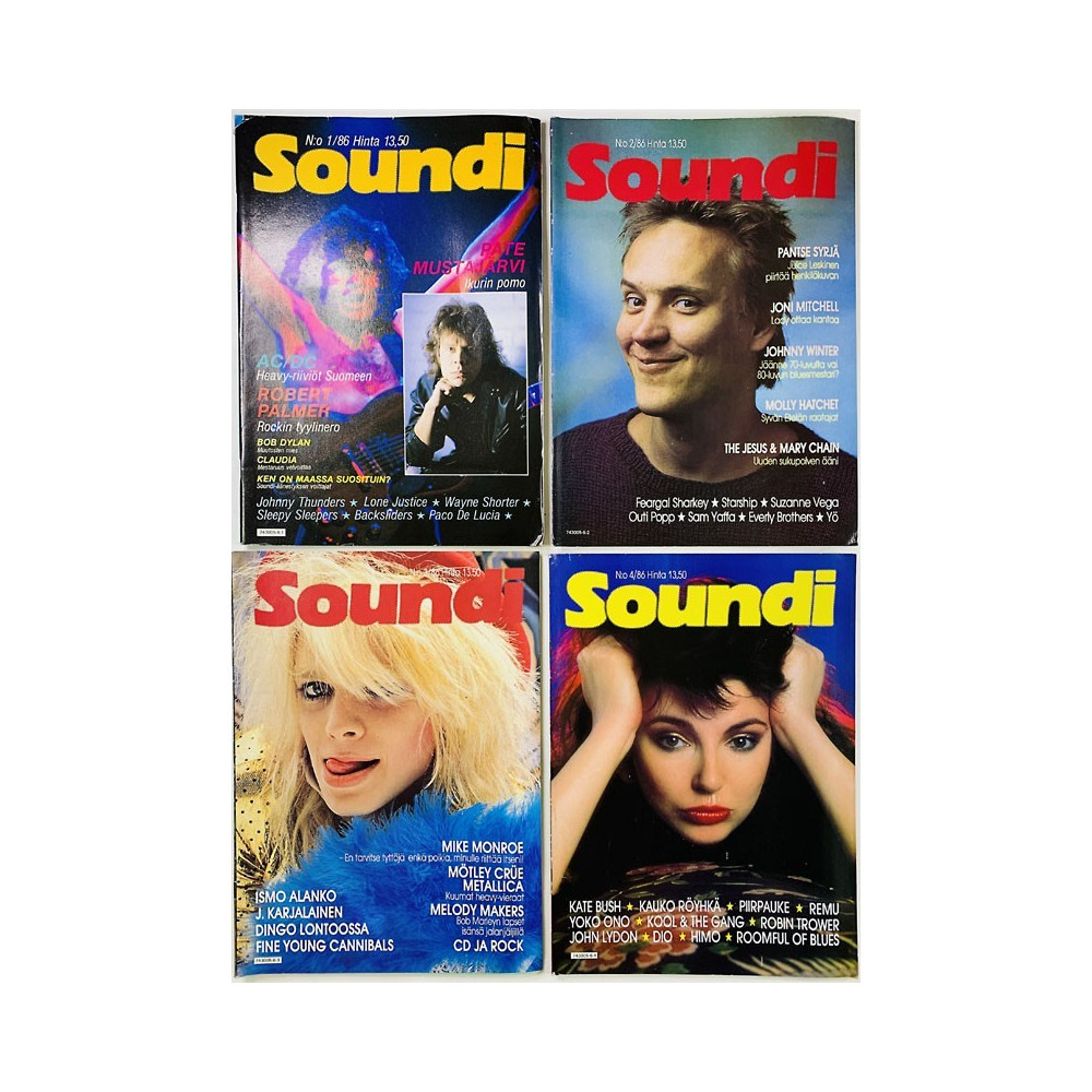 Soundi vuosikerta 1986 1-12 1986 12 numeroa aikakauslehti