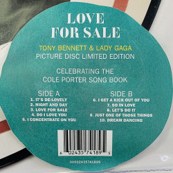 Bennett Tony & Lady Gaga LP Love For Sale - picture disc - LP