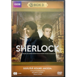 DVD - Elokuva DVD Sherlock box 3 kolme jaksoa 2DVD  kansi EX levy EX DVD