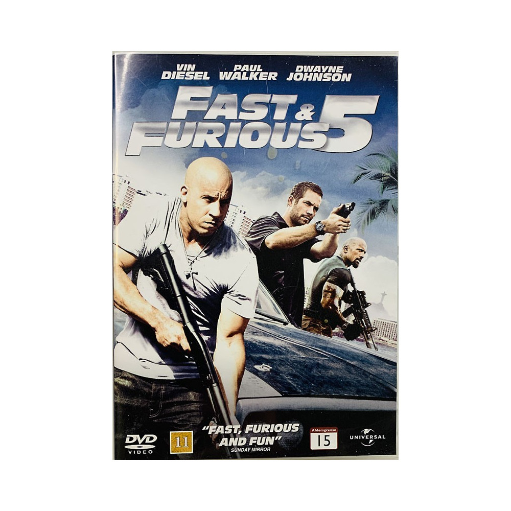 DVD - Elokuva DVD Fast & Furious 5  kansi EX levy VG+ DVD