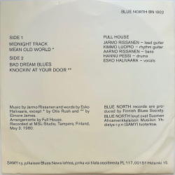Full House käytetty 7” kuvakannella Finnish Blues Vol. 2 EP  kansi VG+ levy EX käytetty vinyylisingle