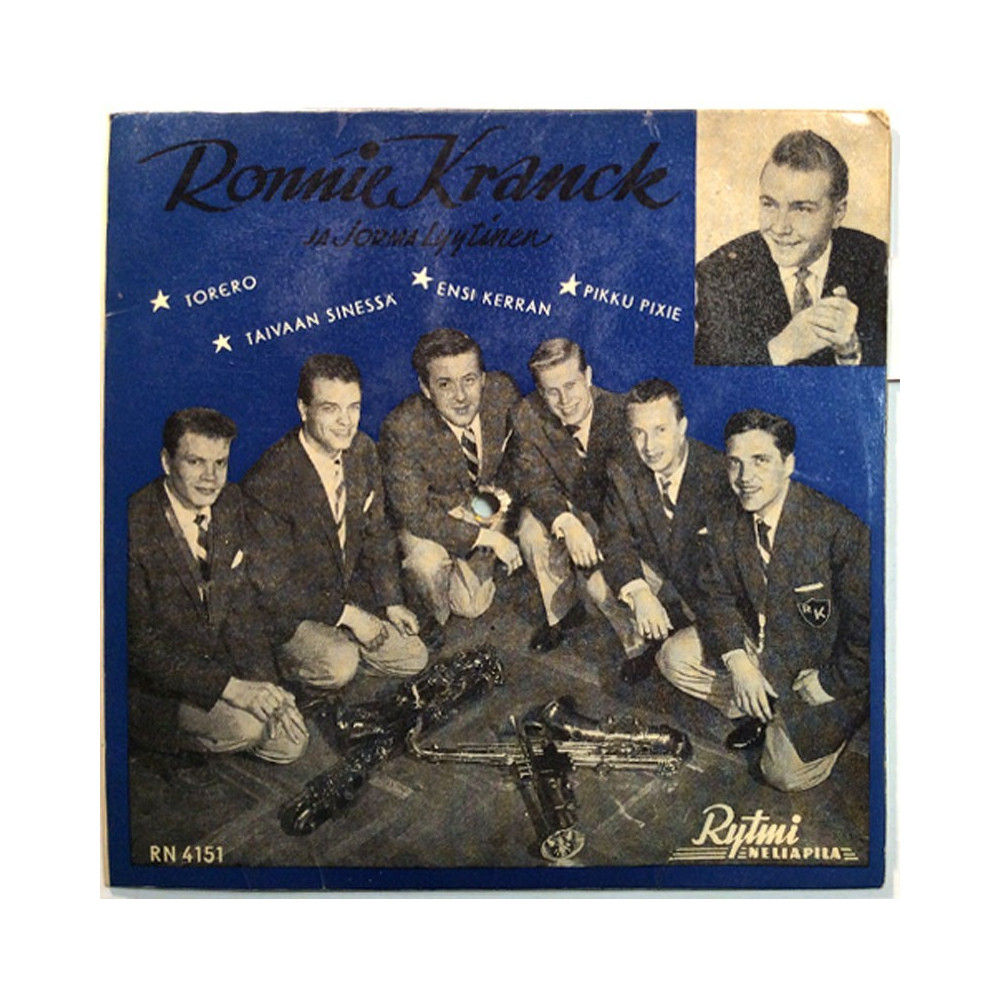 Ronnie Kranck ja Jorma Lyytinen käytetty 7” kuvakannella Ronnie Kranck ja Jorma Lyytinen EP  kansi F levy G+ käytetty vinyylisin