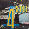 4 Skins käytetty 7” kuvakannella Low Life / Bread Or Blood  kansi EX levy EX käytetty vinyylisingle
