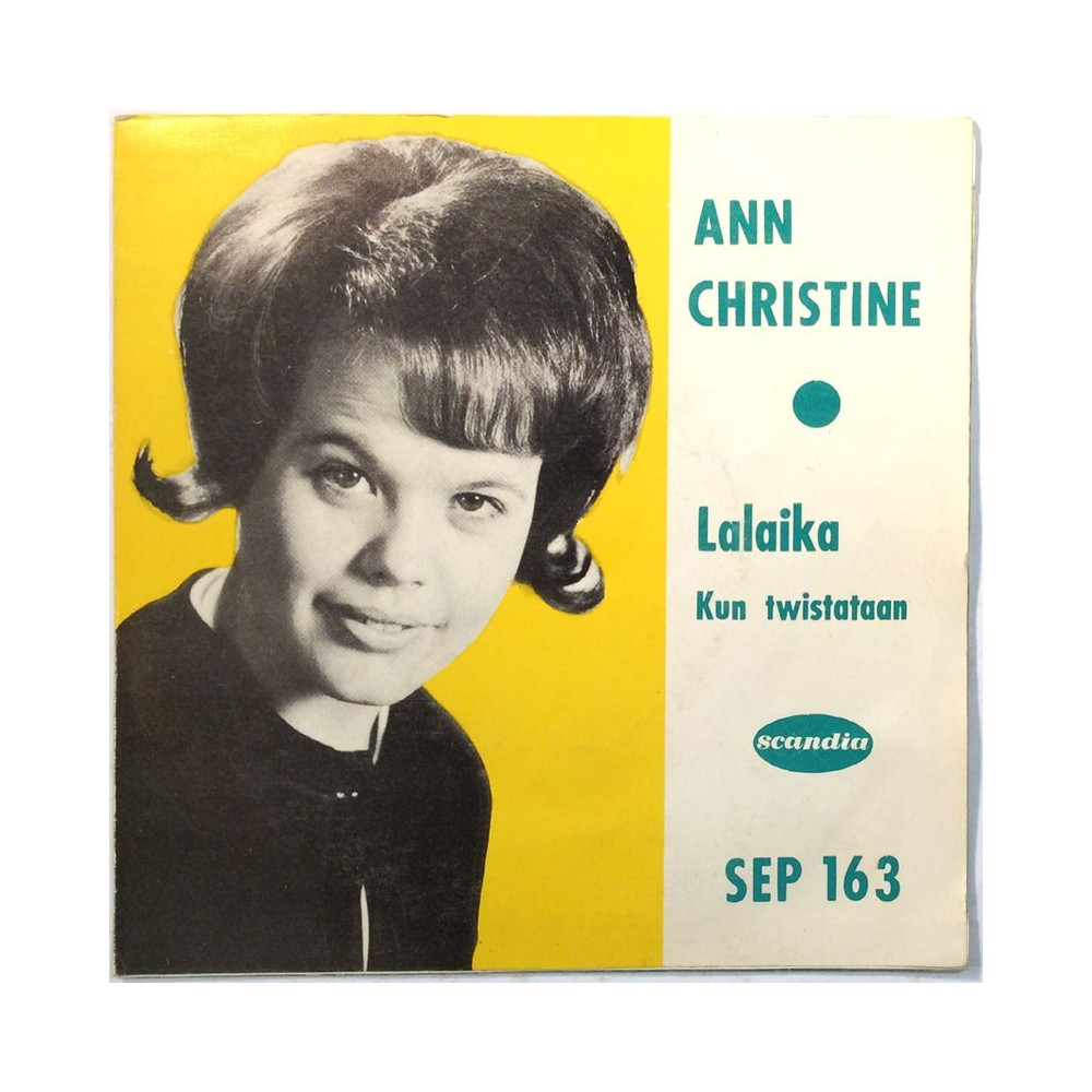 Ann Christine / Laila ja Ritva Mustonen käytetty 7” kuvakannella Lalaika, Kun Twistataan / Pojat, Muistojen päiväkirja  kansi VG