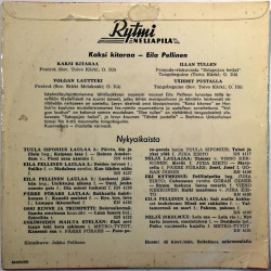 Pellinen Eila käytetty 7” kuvakannella Kaksi kitaraa EP  kansi VG levy VG käytetty vinyylisingle