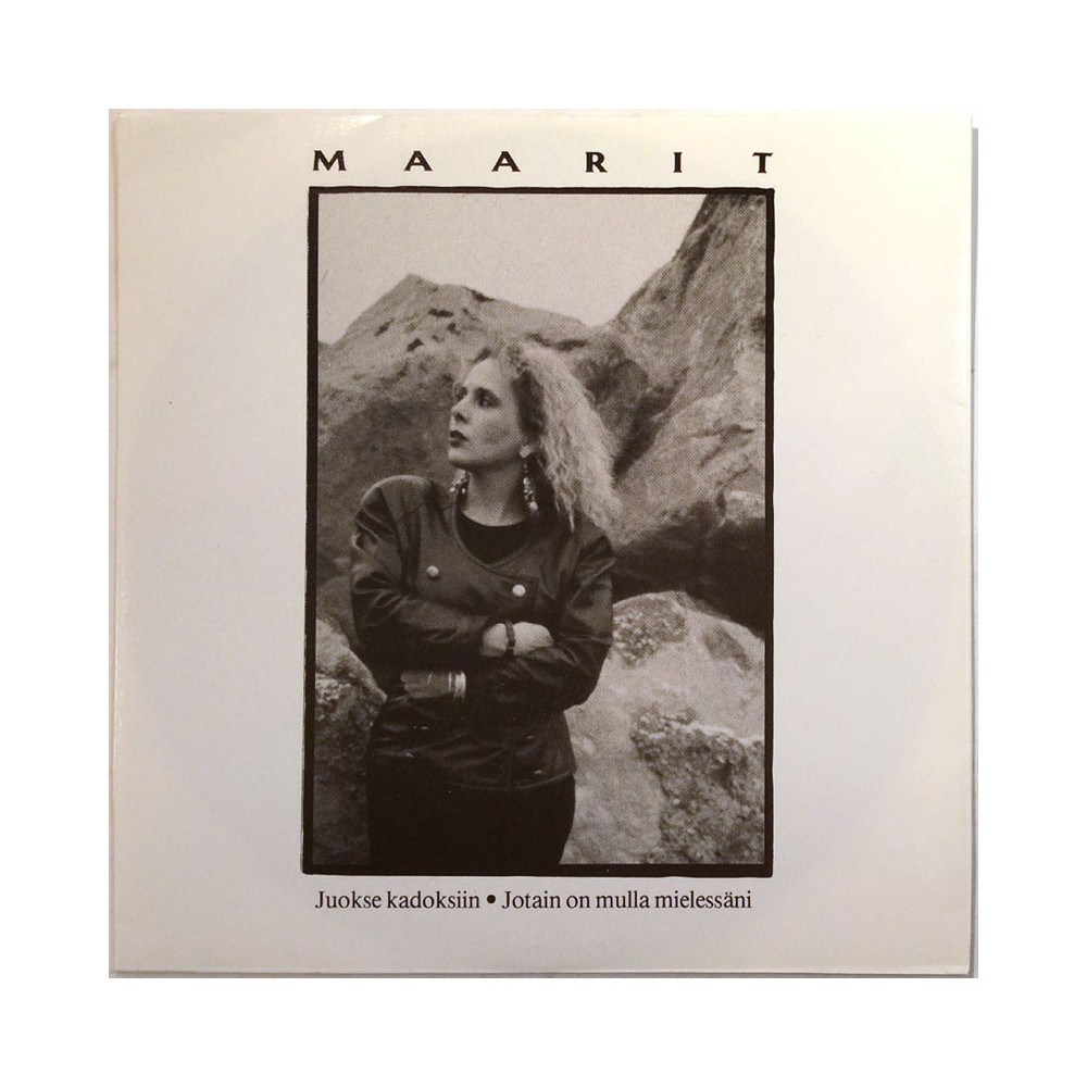Maarit käytetty 7” kuvakannella  Juokse kadoksiin / Jotain on mulla mielessäni  kansi VG+ levy EX käytetty vinyylisingle