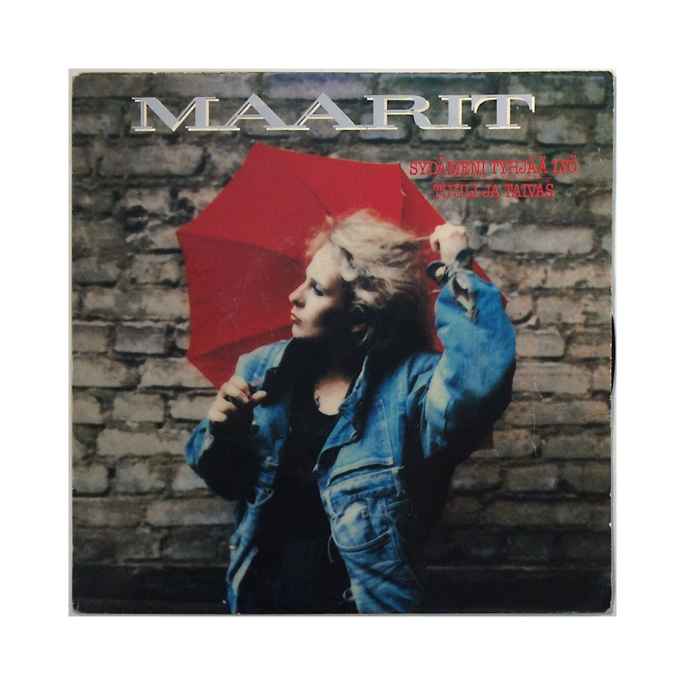 Maarit käytetty 7” kuvakannella Sydämeni tyhjää lyö / Tuuli ja taivas  kansi EX- levy EX- käytetty vinyylisingle