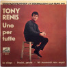 Renis Tony käytetty 7” kuvakannella Uno Per Tutte EP  kansi VG levy G käytetty vinyylisingle
