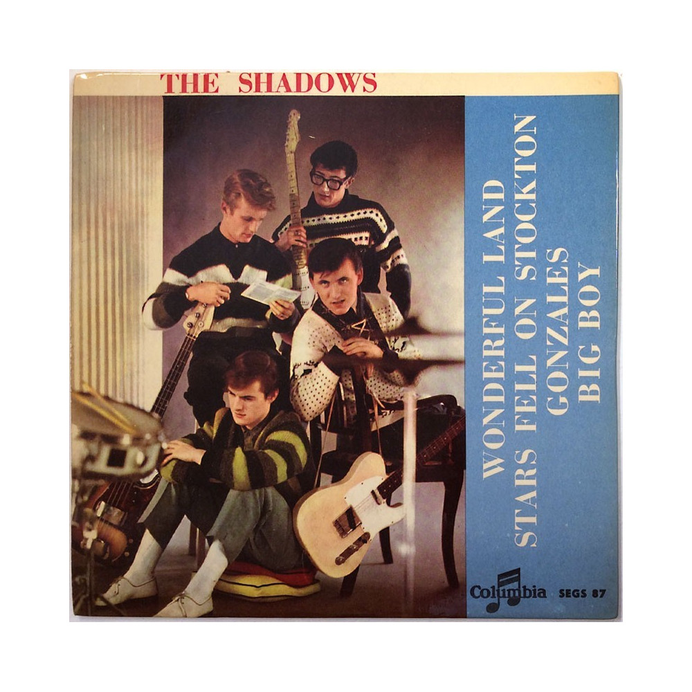 Shadows käytetty 7” kuvakannella The Shadows EP  kansi EX- levy VG+ käytetty vinyylisingle