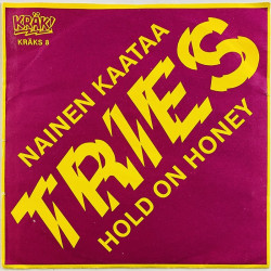 Tries käytetty 7” kuvakannella Nainen kaataa / Hold on honey  kansi EX- levy EX käytetty vinyylisingle PS
