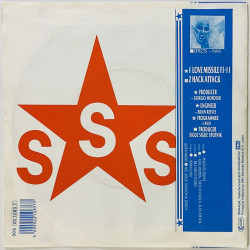 Sigue Sigue Sputnik käytetty 7” kuvakannella Love Missile F1-11 / Hack Attack  kansi VG+ levy EX käytetty vinyylisingle PS