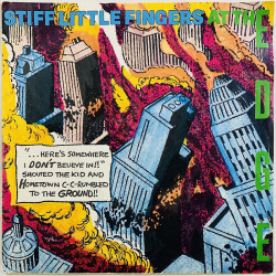 Stiff Little Fingers 1980 CHS 2406 At the edge / Silly encores: Running bear, White christmas begagnad singelskiva
