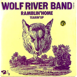 Wolfriver Band käytetty 7” kuvakannella Ramblin’ home / Tearin’ up  kansi VG+ levy EX käytetty vinyylisingle PS