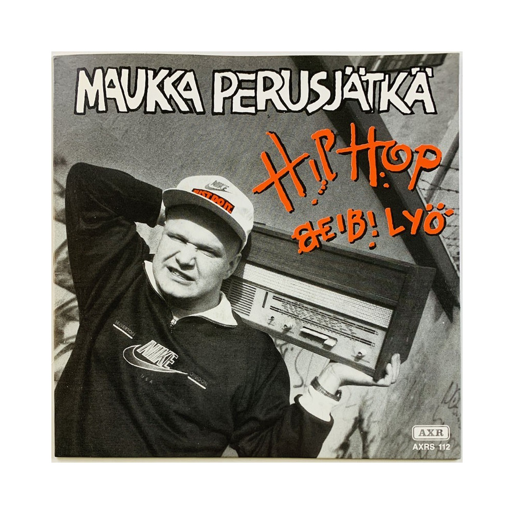 Maukka Perusjätkä käytetty 7” kuvakannella Hip Hop / Beibi lyö  kansi EX levy EX käytetty vinyylisingle PS
