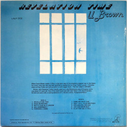 U Brown LP Revelation Time  kansi EX levy EX LP