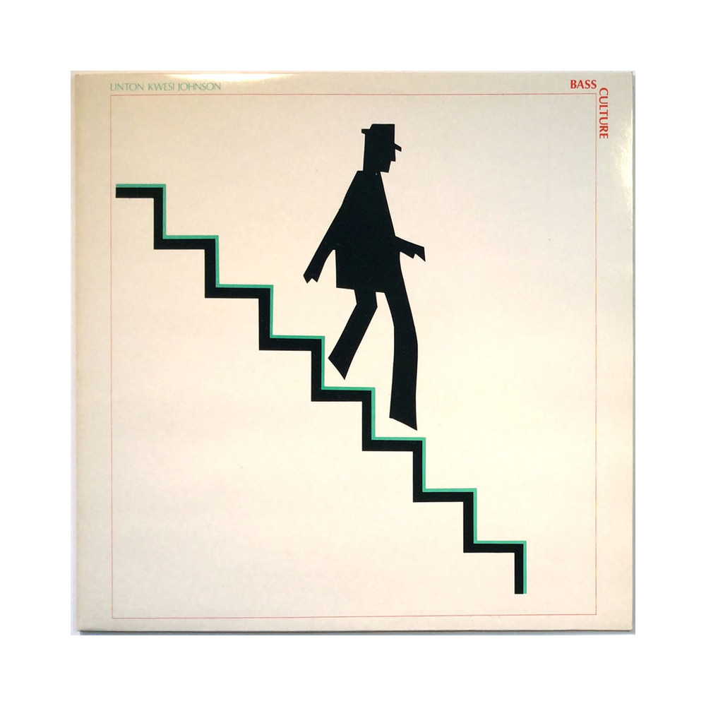 Linton Kwesi Johnson LP Bass Culture  kansi EX levy EX LP
