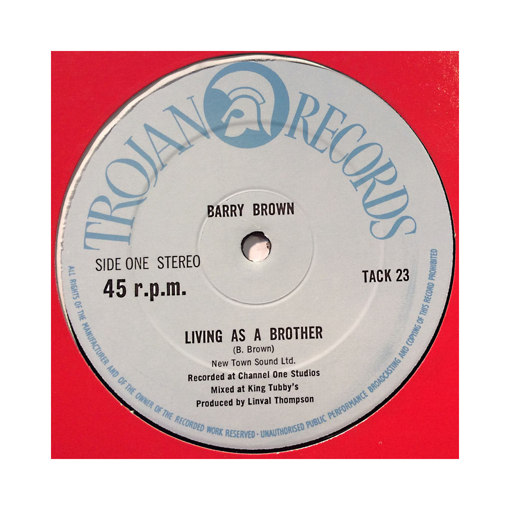 Brown Barry 1980 TACK 23 Living As A Brother 12-inch maxisingle LP