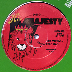 Pablo Gad LP Crisis Time / Saddest Mistake  12-inch maxi  kansi Ei kuvakantta levy EX LP