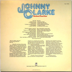Clarke Johnny LP Rockers Time Now  kansi EX levy EX LP