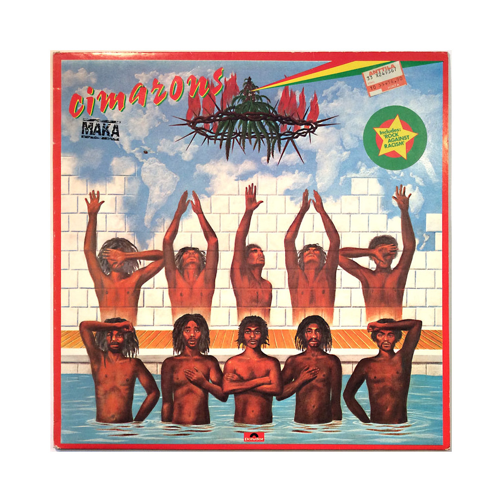 Cimarons LP Maka - green vinyl  kansi EX levy EX- LP