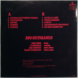 Avo Heyskanen LP Avo Heyskanen  kansi VG+ levy EX LP