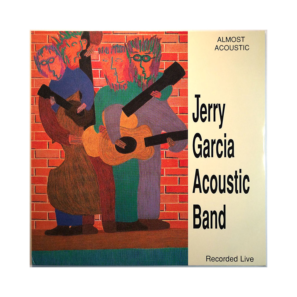 Jerry Garcia Acoustic Band LP Almost Acoustic 2LP white vinyl  kansi EX levy EX LP