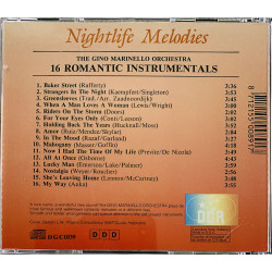 Gino Marinello Orchestra  16 Romantic instrumentals  kansi EX- levy EX CD