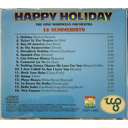 Gino Marinello Orchestra  Happy Holiday 16 summerhits  kansi EX- levy EX CD
