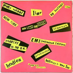 Sex Pistols  Never mind the bollocks, 3.painos  kansi VG- levy EX- Käytetty LP