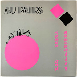 Au Pairs  Sense and Sensuality  kansi EX levy EX Käytetty LP