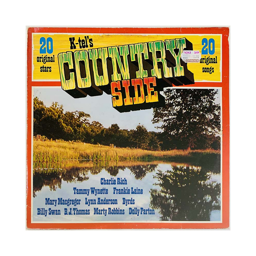 Marty Robbins, Dolly Parton ym. 1977 TN 1261 Country Side 20 original stars Begagnat LP