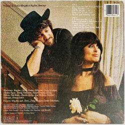 Waylon & Jessi LP Leather And Lace  kansi VG- levy EX LP