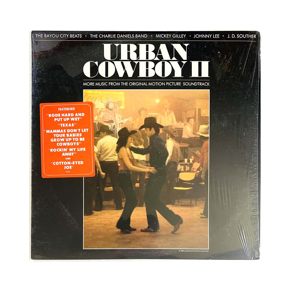 Charlie Daniels Band, Mickey Gilley ym. LP Urban Cowboy II  kansi EX levy EX LP