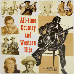 Cowboy Copas, Moon Mulligan ym. LP All-time Country and Western Hits  kansi EX levy EX LP