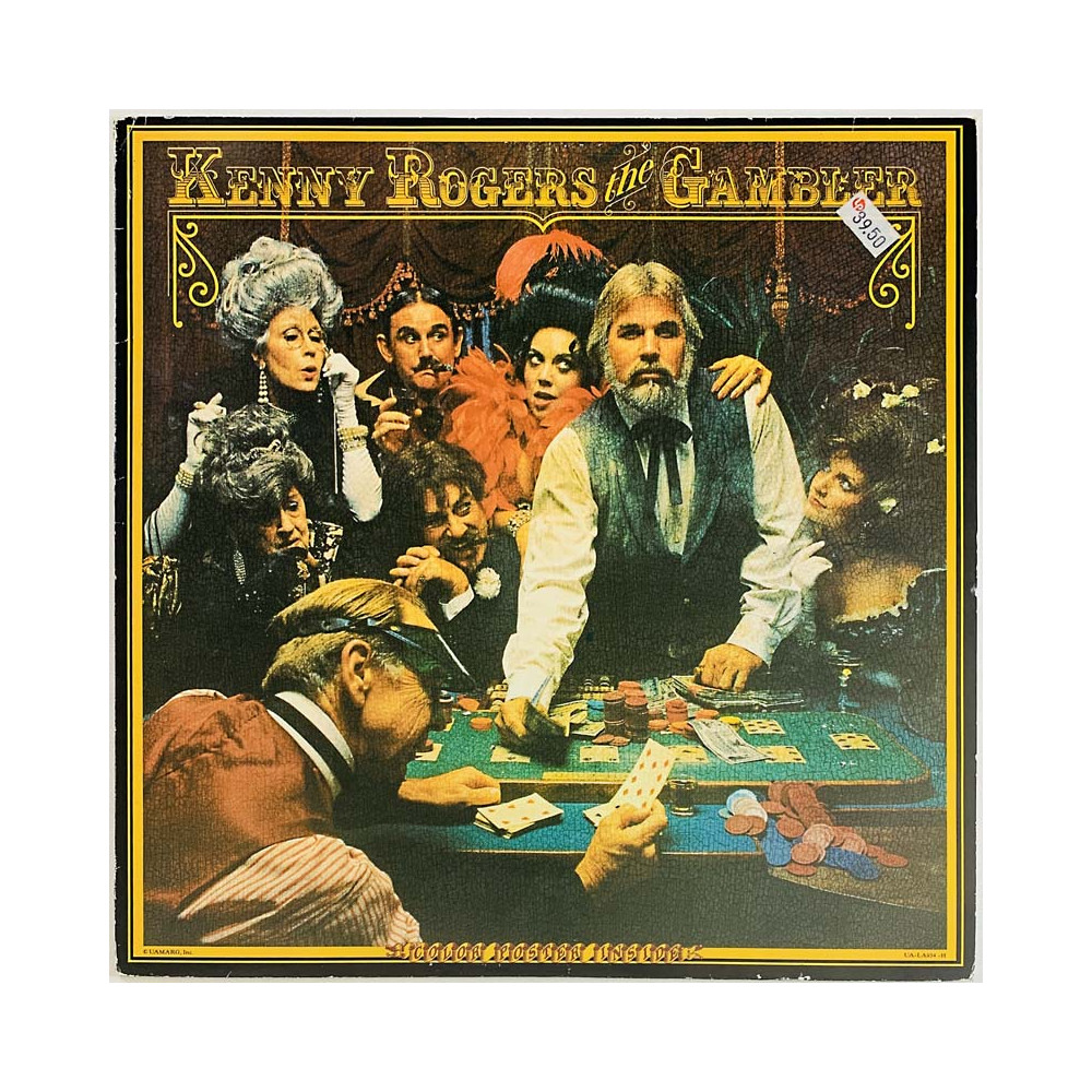Rogers Kenny LP The Gambler  kansi VG+ levy EX LP
