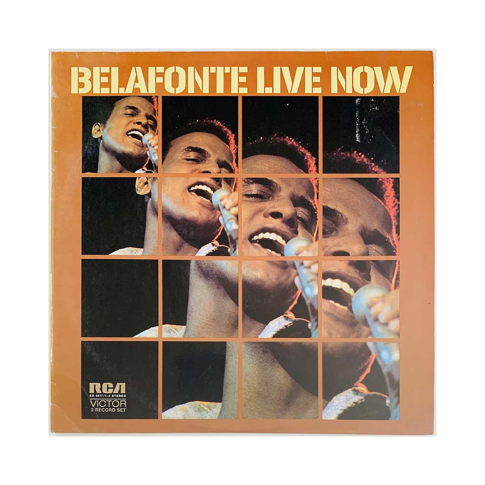 Belafonte Harry LP Belafonte live now 2LP  kansi EX levy EX LP
