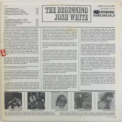 White Josh LP The Beginning  kansi VG+ levy EX- LP
