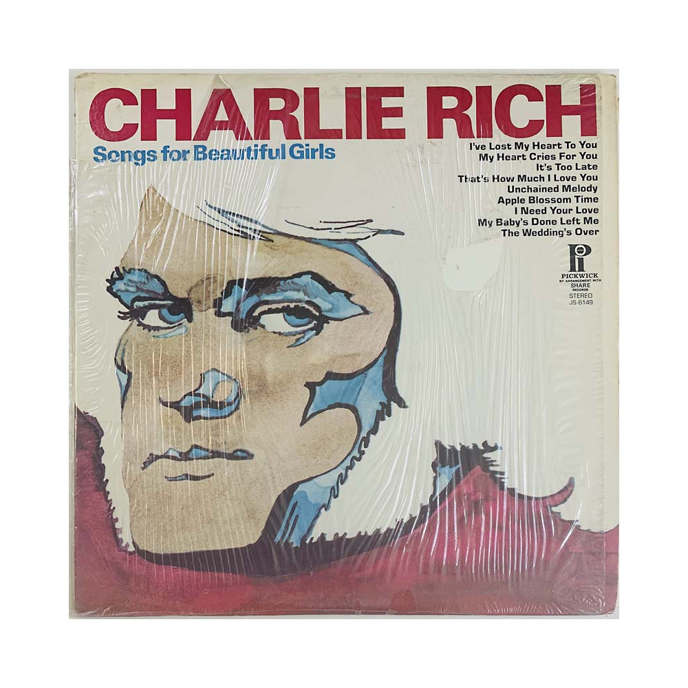 Rich Charlie LP Songs For Beautiful Girls  kansi EX- levy EX- LP