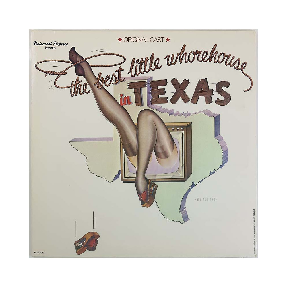 Original Cast LP The best little whorehouse in Texas  kansi EX levy EX LP