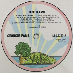 Fane Georgie LP Georgie Fame -74  kansi EX- levy EX LP