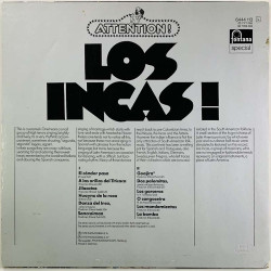 Los Incas 1972 6444 113 Attention! El condor Pasa Begagnat LP