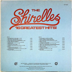 Shirelles LP 16 greatest hits  kansi VG+ levy EX Käytetty LP