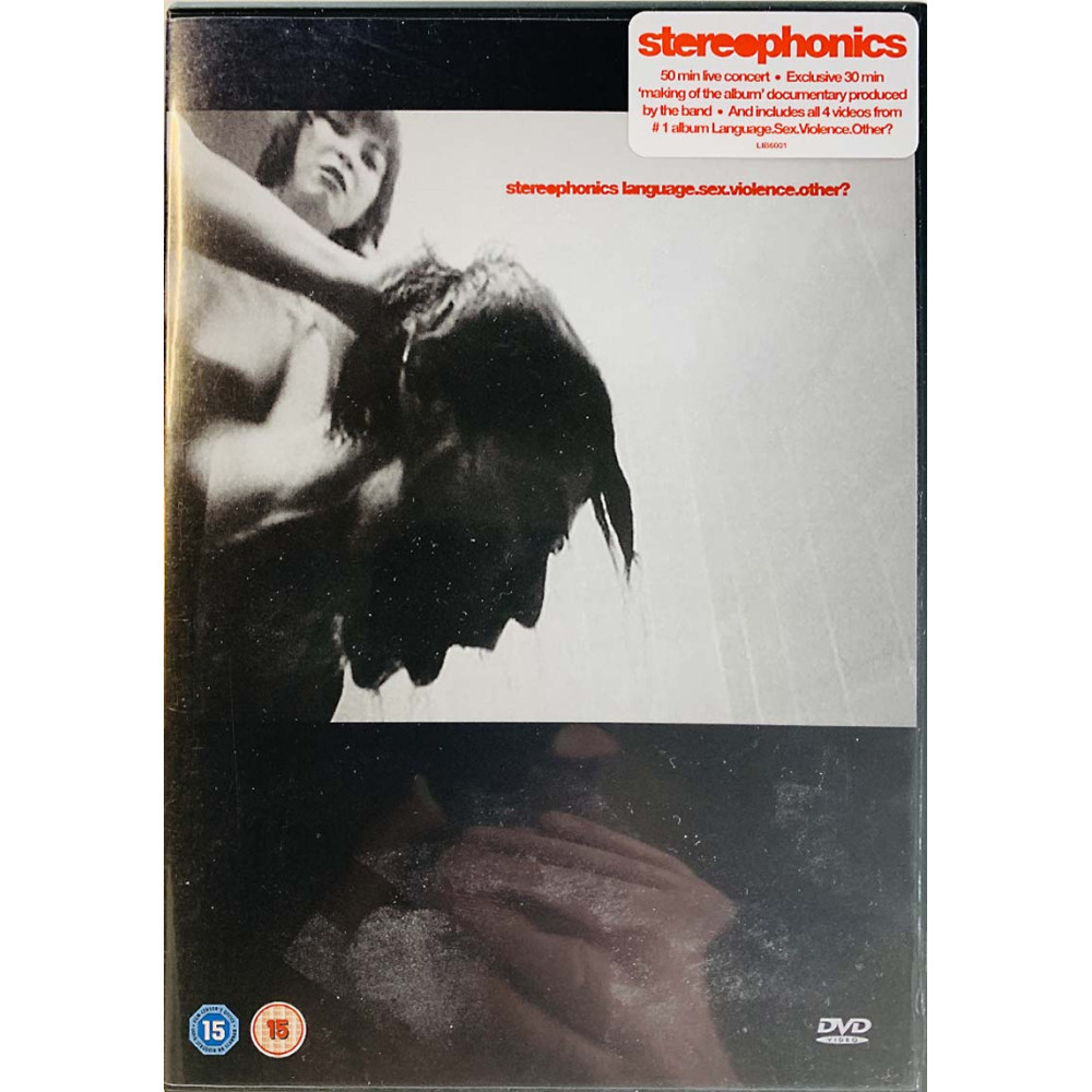 DVD - Stereophonics DVD Language.Sex.Violence.Other?  kansi EX levy EX Käytetty DVD