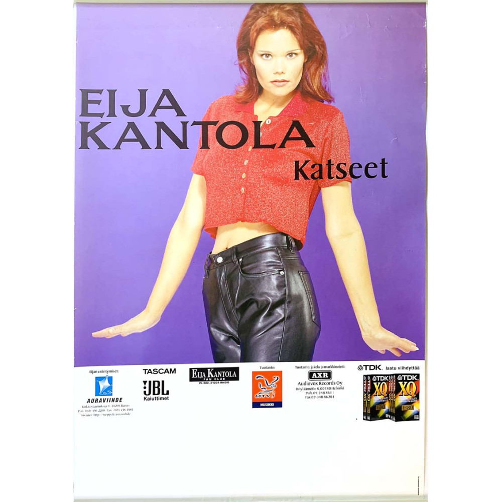 Kantola Eija katseet Poster/juliste Keikkajuliste 42cm x 59cm kunto EX JULISTE