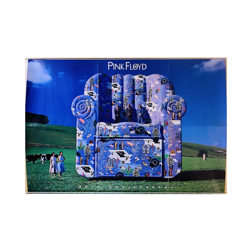 Pink Floyd 30th anniversary, Begagnat Poster, år 1997 bredd 61cm  höjd 91 cm Promo poster 61cm x 91cm skick VG+